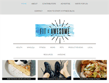 Tablet Screenshot of fitandawesome.com